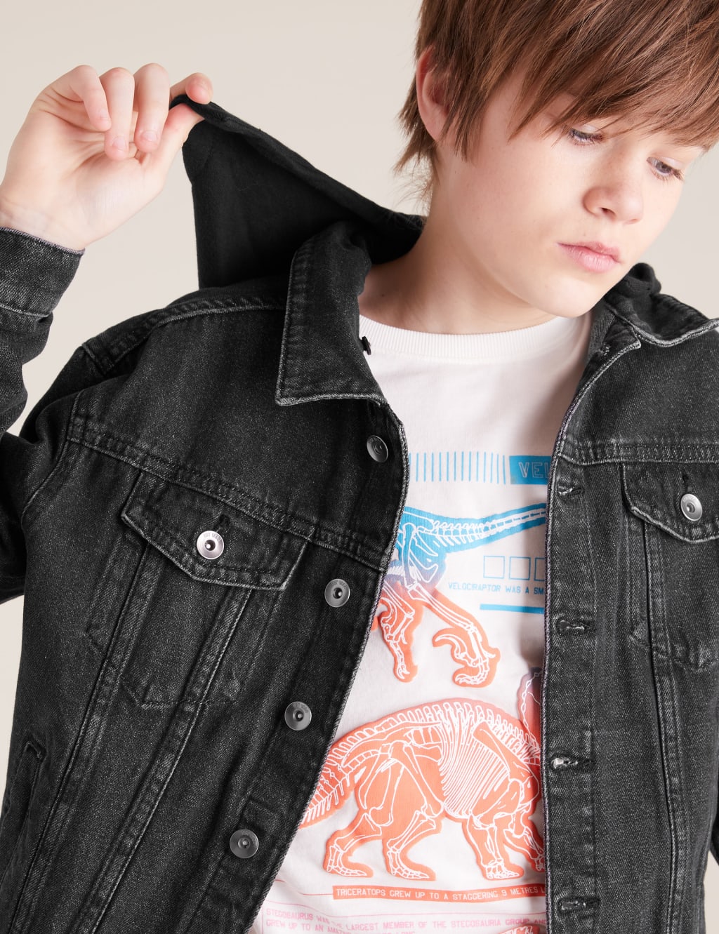 Denim Hooded Jacket (6-14 Yrs) | M&S