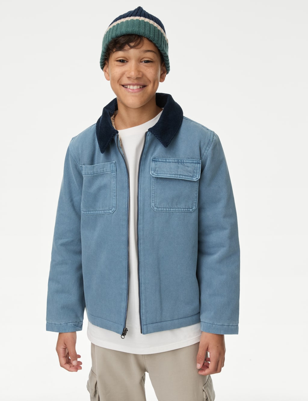 Denim Borg Lined Jacket 6 16 Yrs