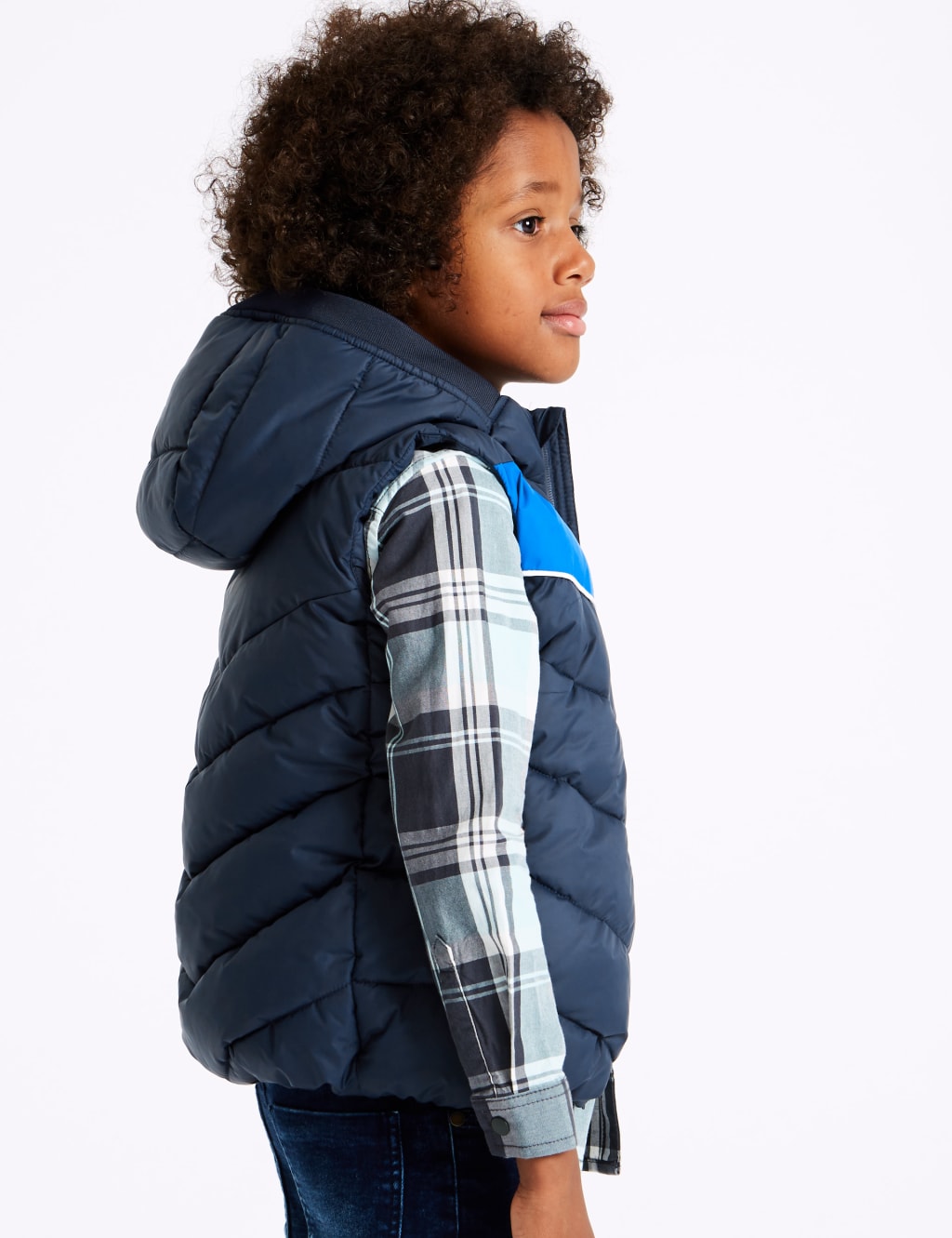 Colour Block Hooded Gilet (3-16 Years) 3 of 7