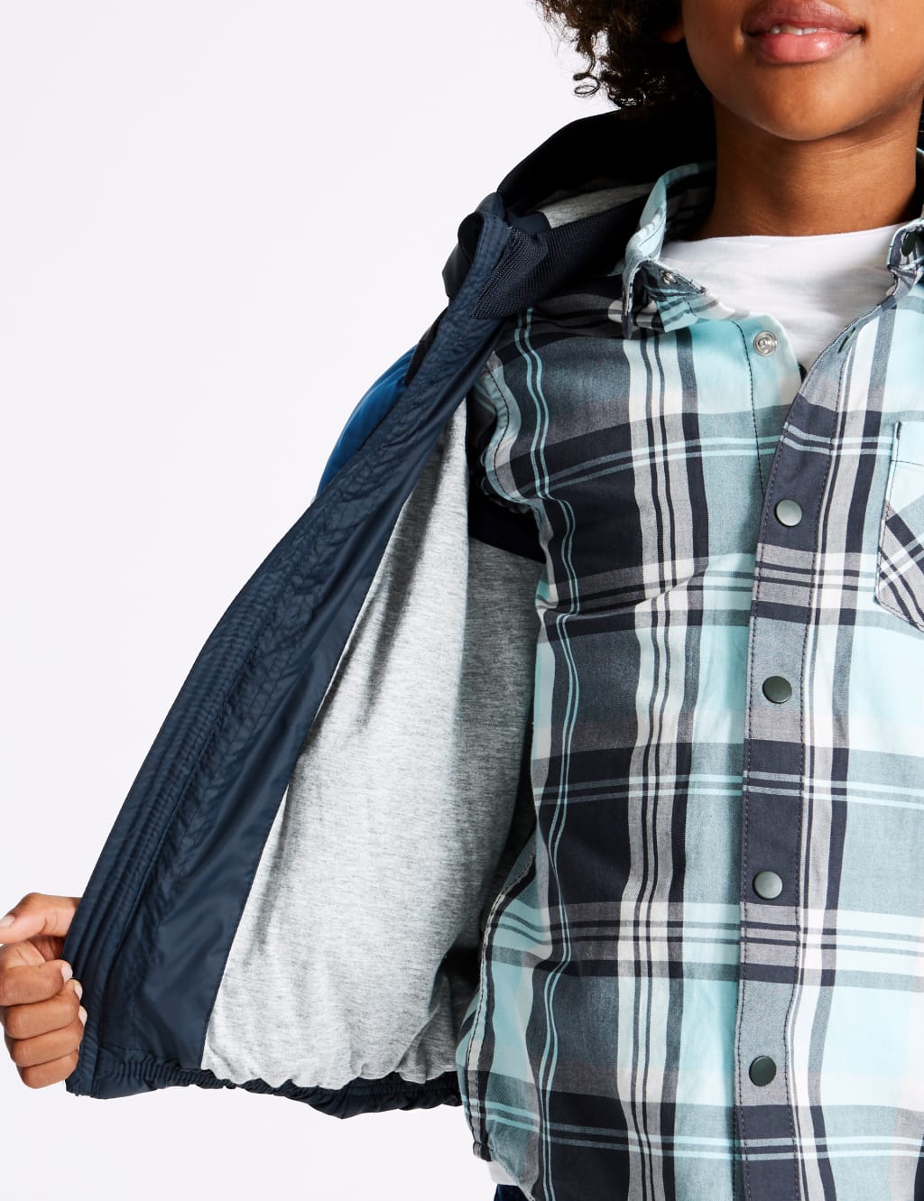 Colour Block Hooded Gilet (3-16 Years) 4 of 7
