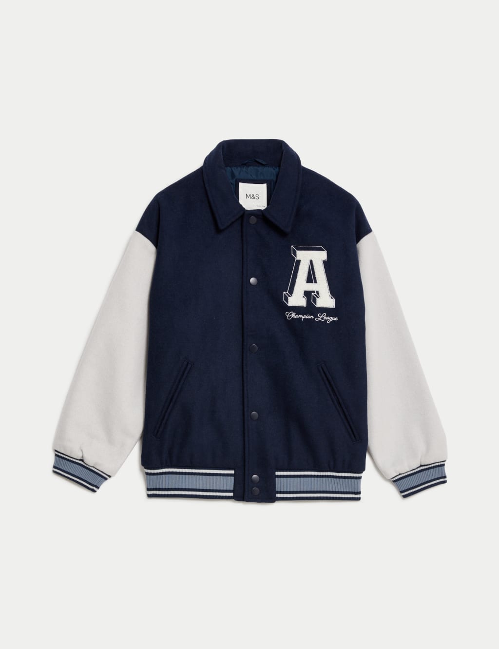 Varsity Bomber Jacket 6 16 Yrs M S Collection M S
