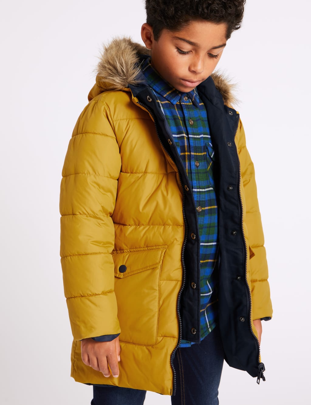 Faux Fur Reversible Parka 3 16 Years M S
