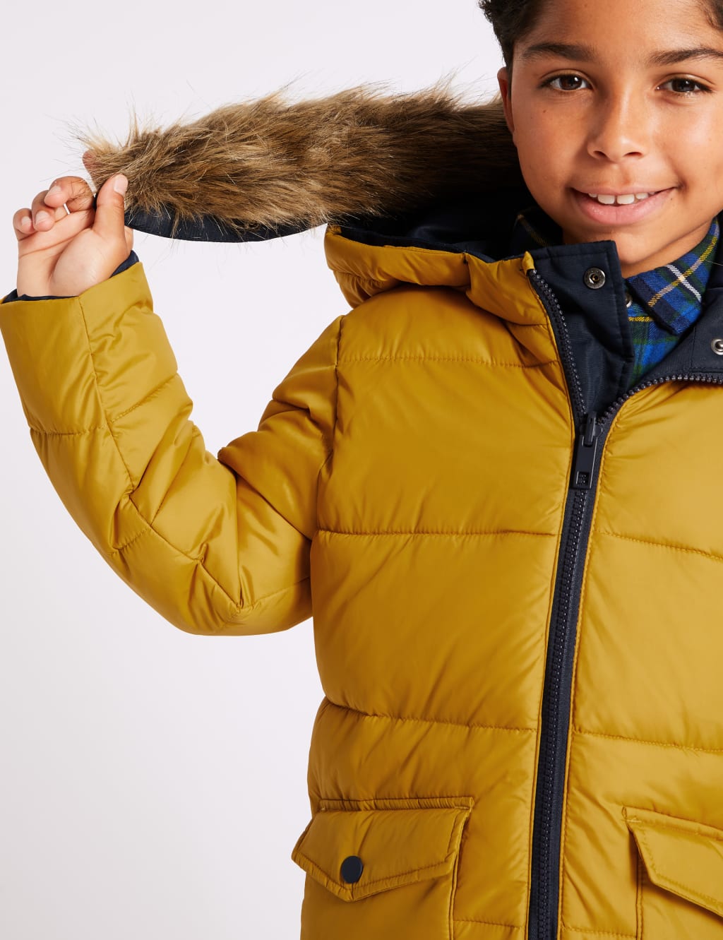 Faux Fur Reversible Parka 3 16 Years M S