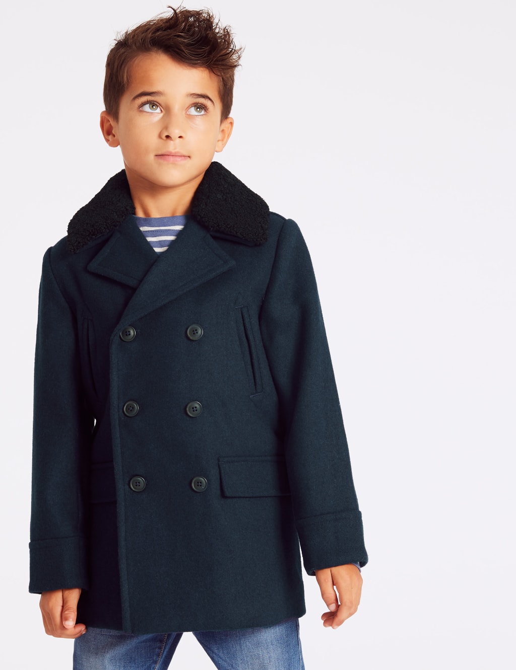 Boys wool pea coat 2025