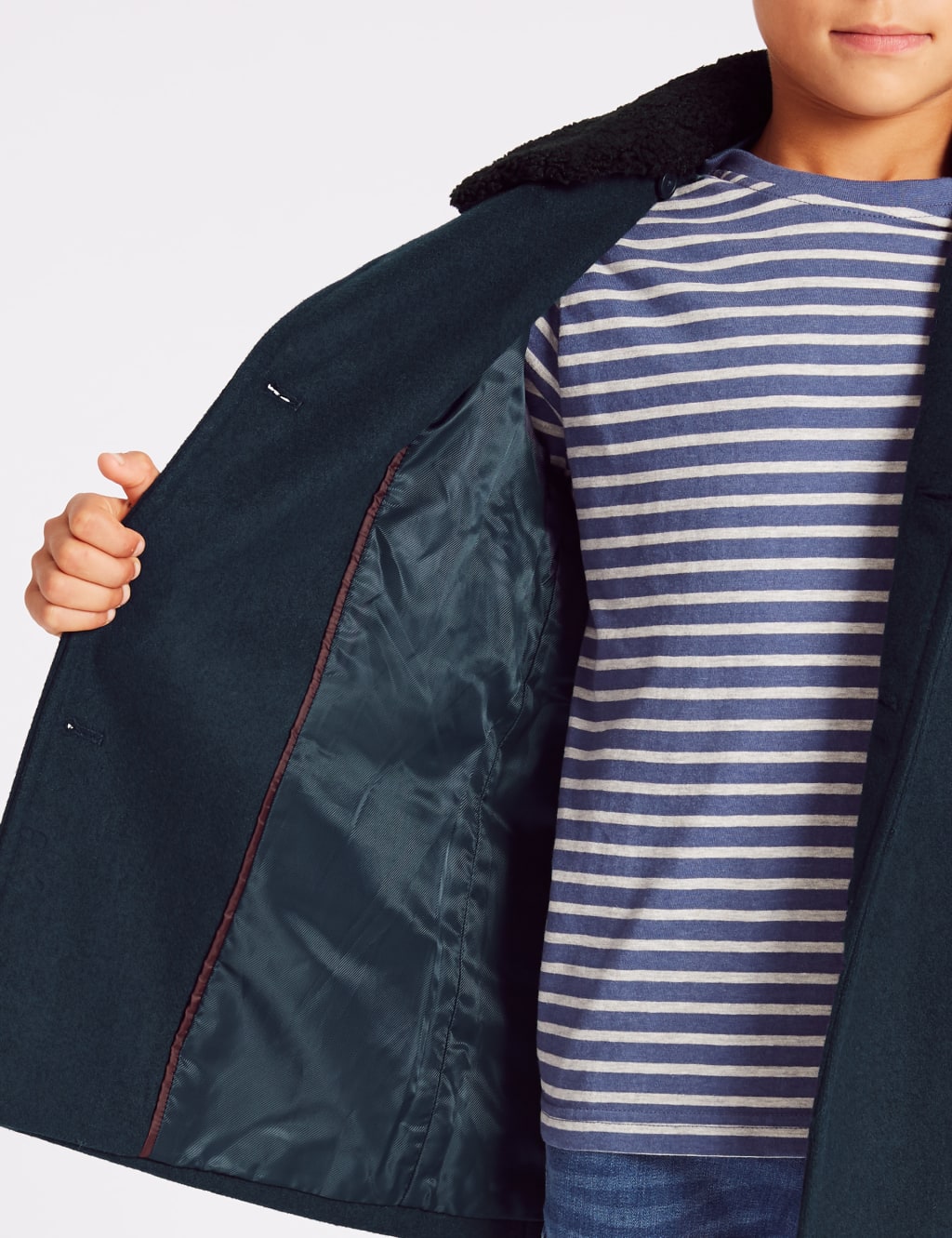 Pea Coat with Wool (3-16 Years) 4 of 5