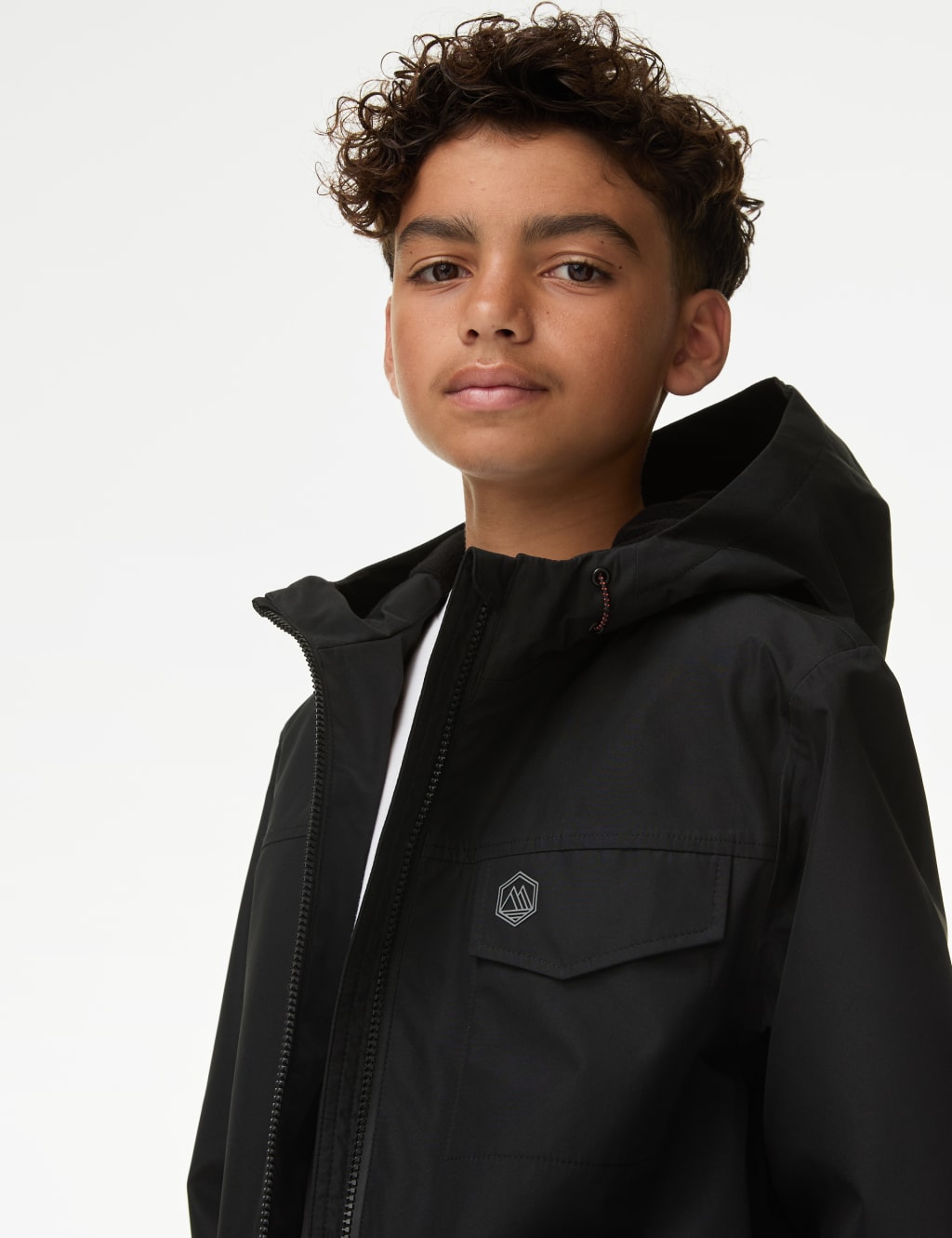 Lightweight Waterproof Hooded Jacket (6-16 Yrs) 3 of 8