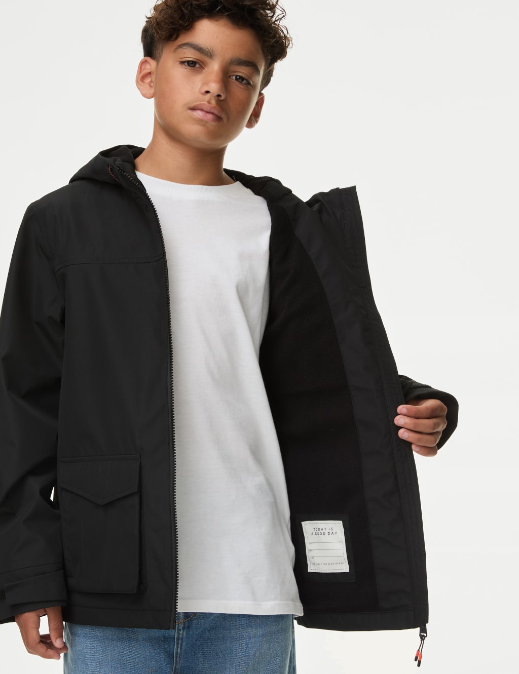 Lightweight Waterproof Hooded Jacket (6-16 Yrs) 7 of 8