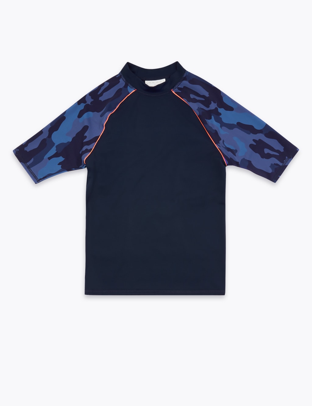Camo Print Long Sleeve Rash Vest (6-16 Yrs) 1 of 2