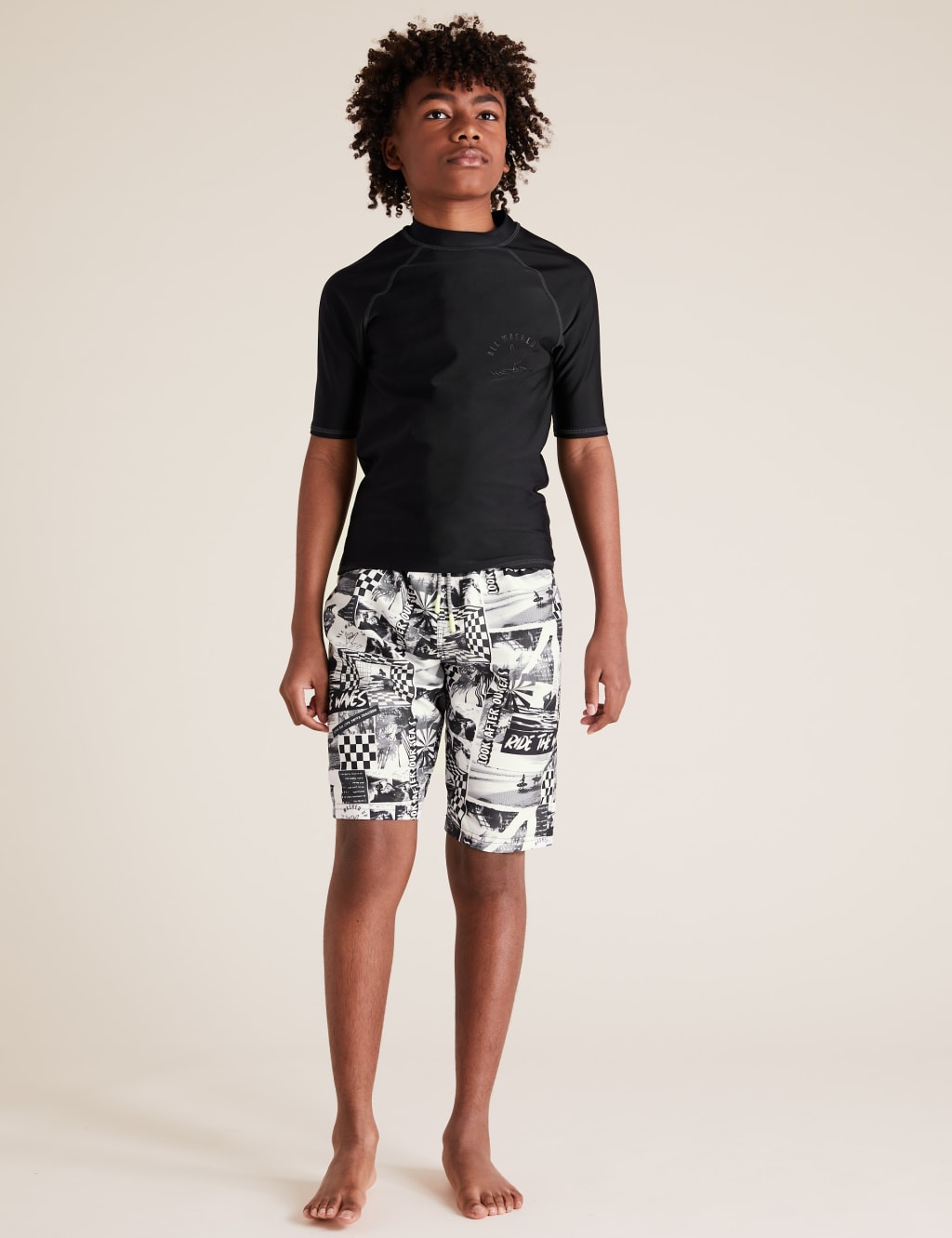 Photographic Ride The Waves Board Shorts (6-14 Yrs) 1 of 4