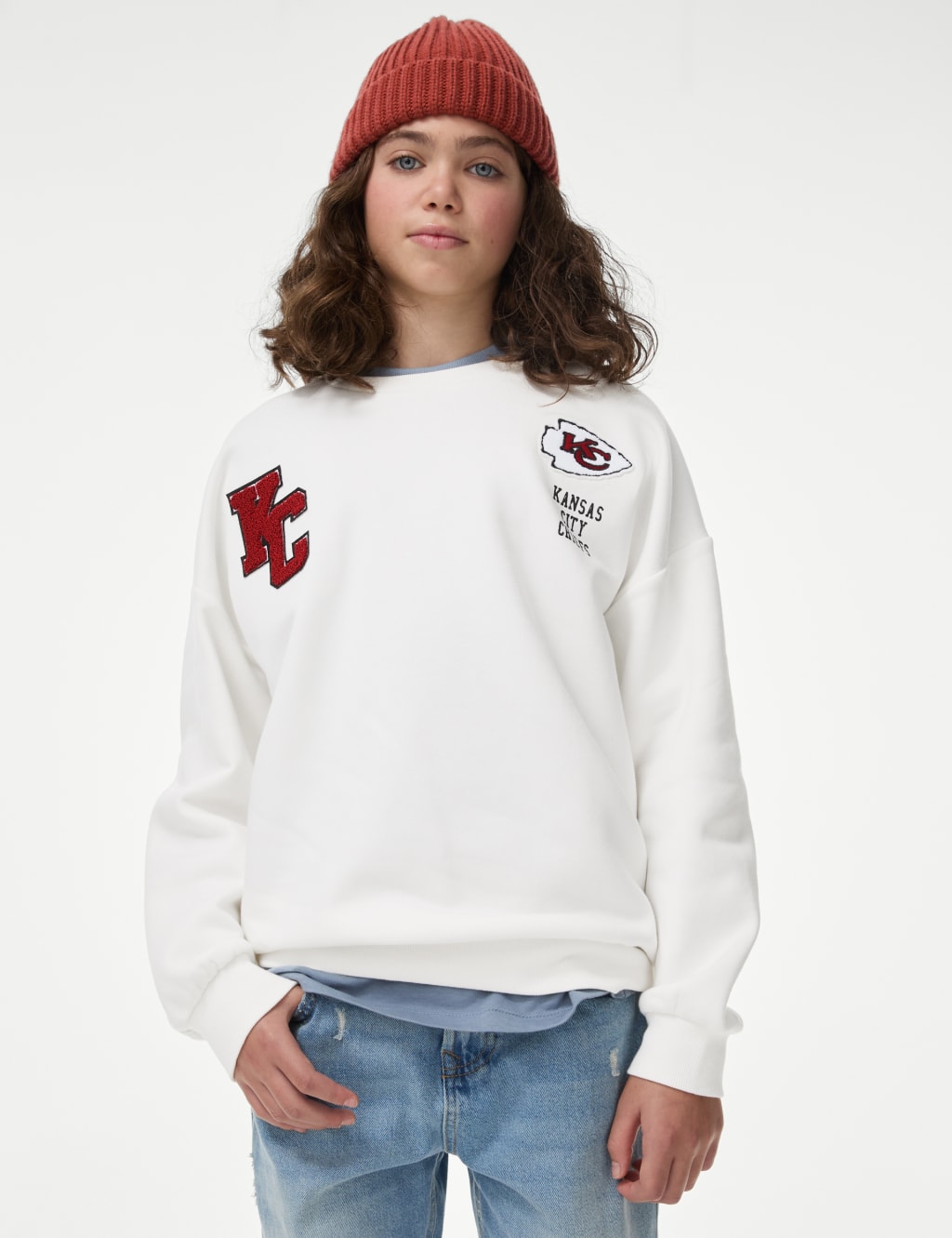 Cotton Rich NFL Chiefs Sweatshirt 6 16 Yrs