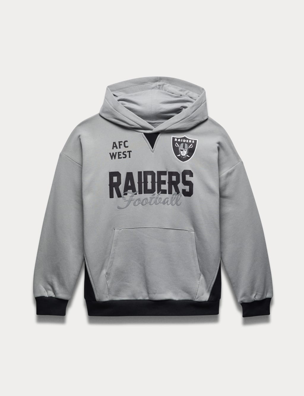 Raiders white hoodie top