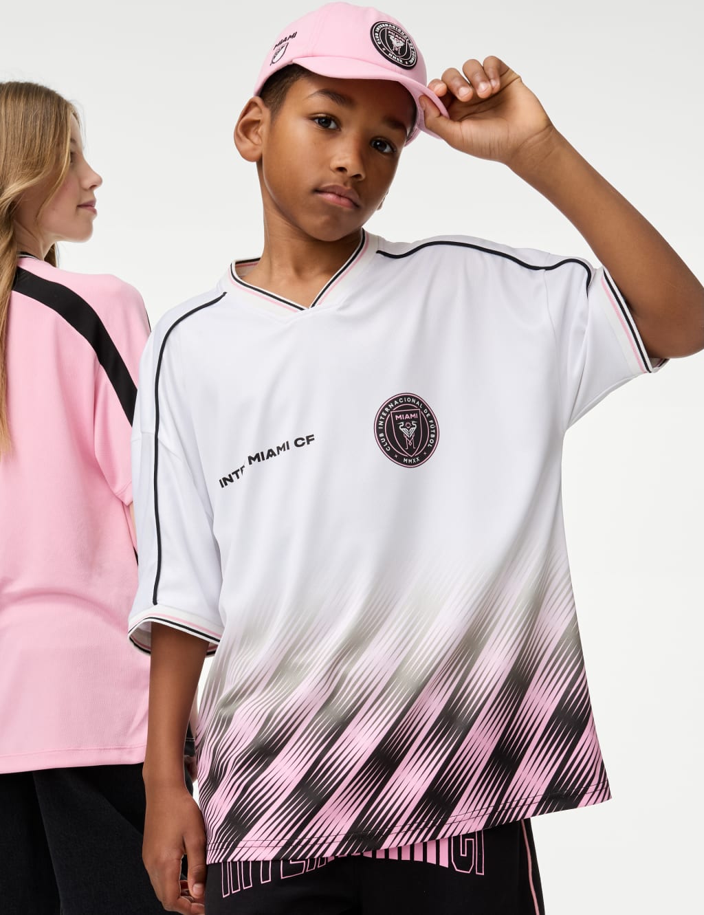 Cotton Rich Inter Miami™ Football T-Shirt (2-16 Yrs) 1 of 6