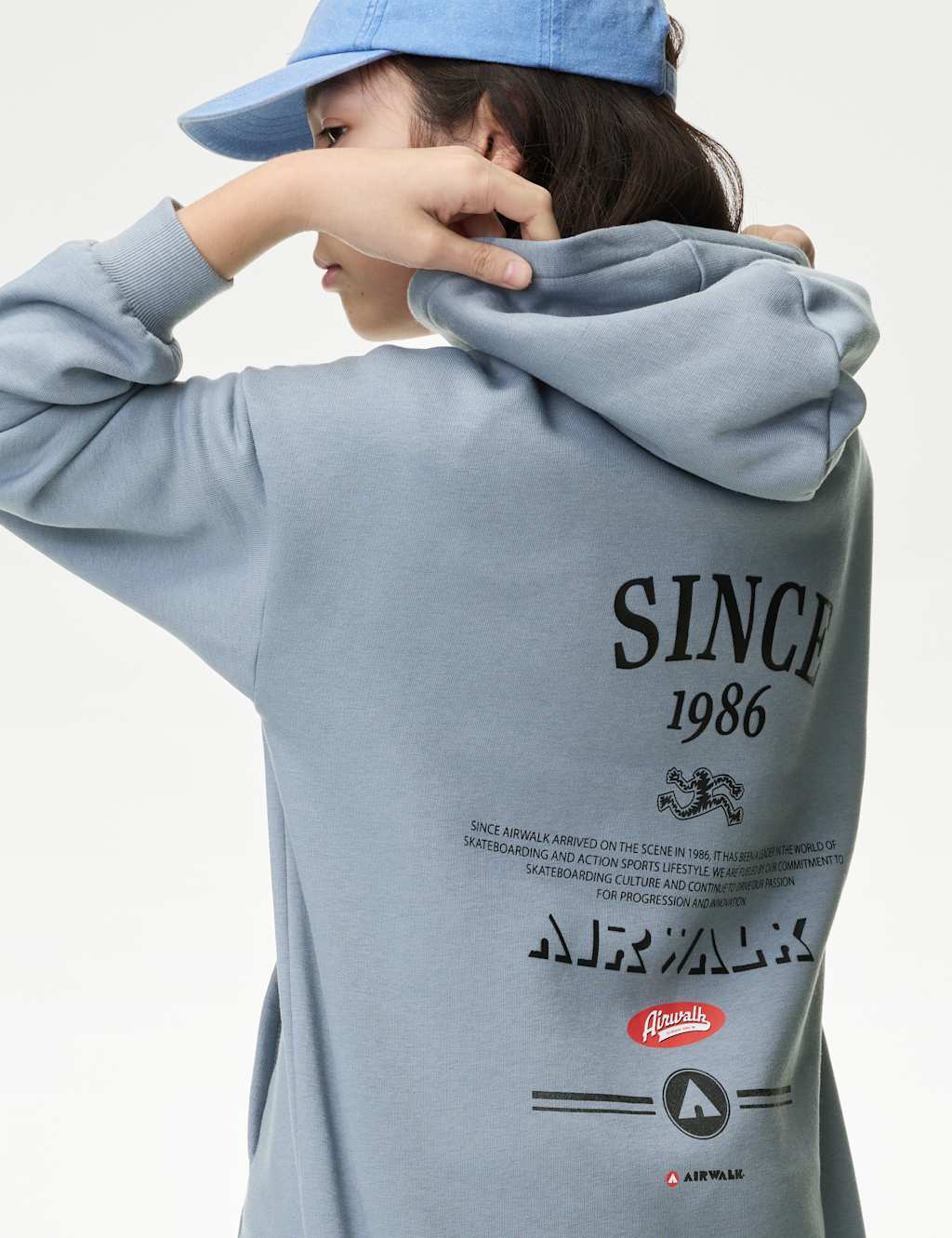 Cotton Rich Airwalk Graphic Hoodie (6-16 Yrs) 4 of 6