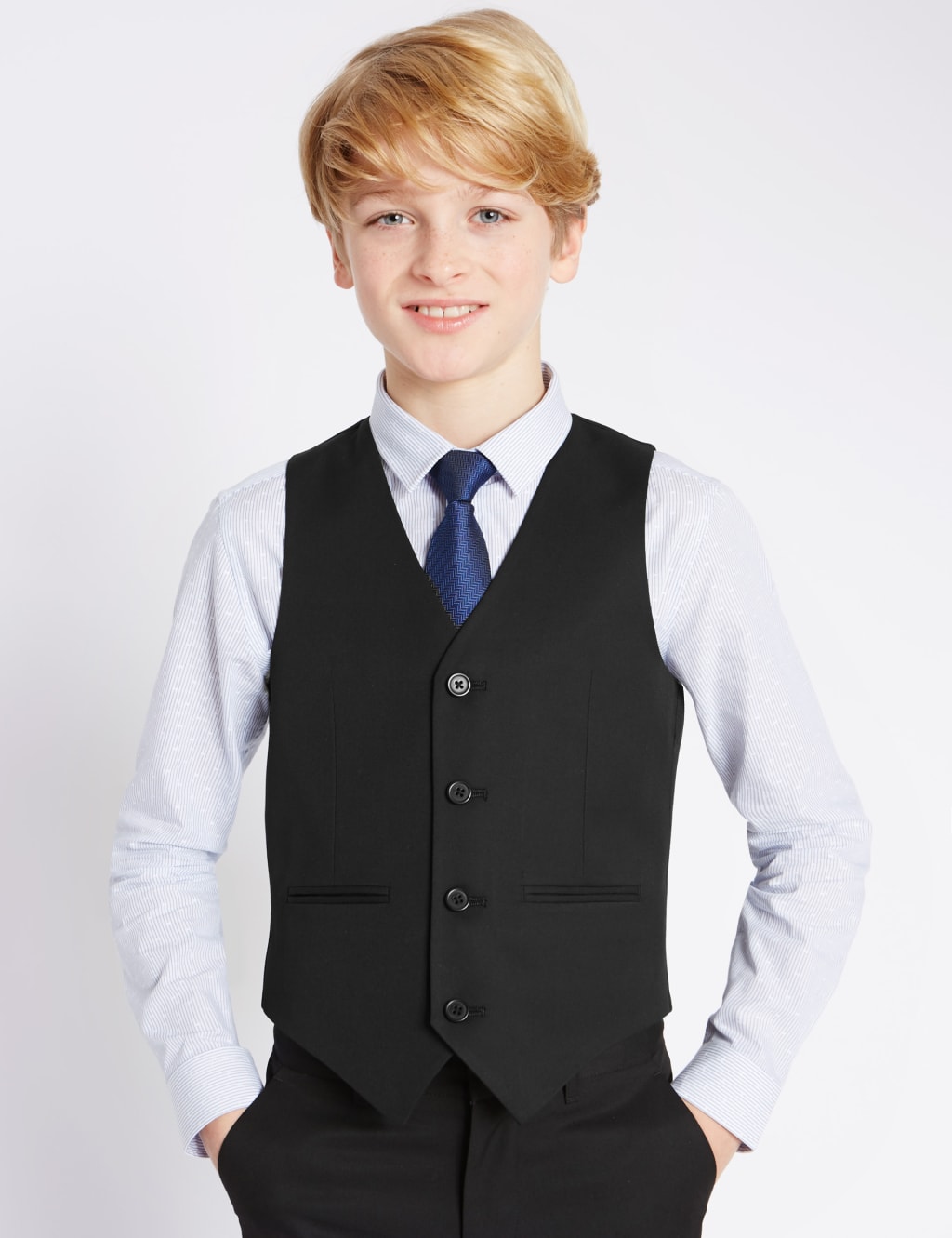 4 Button Waistcoat (5-14 Years) 1 of 4