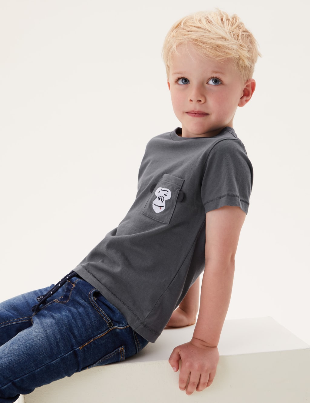 3pk Pure Cotton Gorilla T-Shirts (2-7 Yrs) 3 of 5