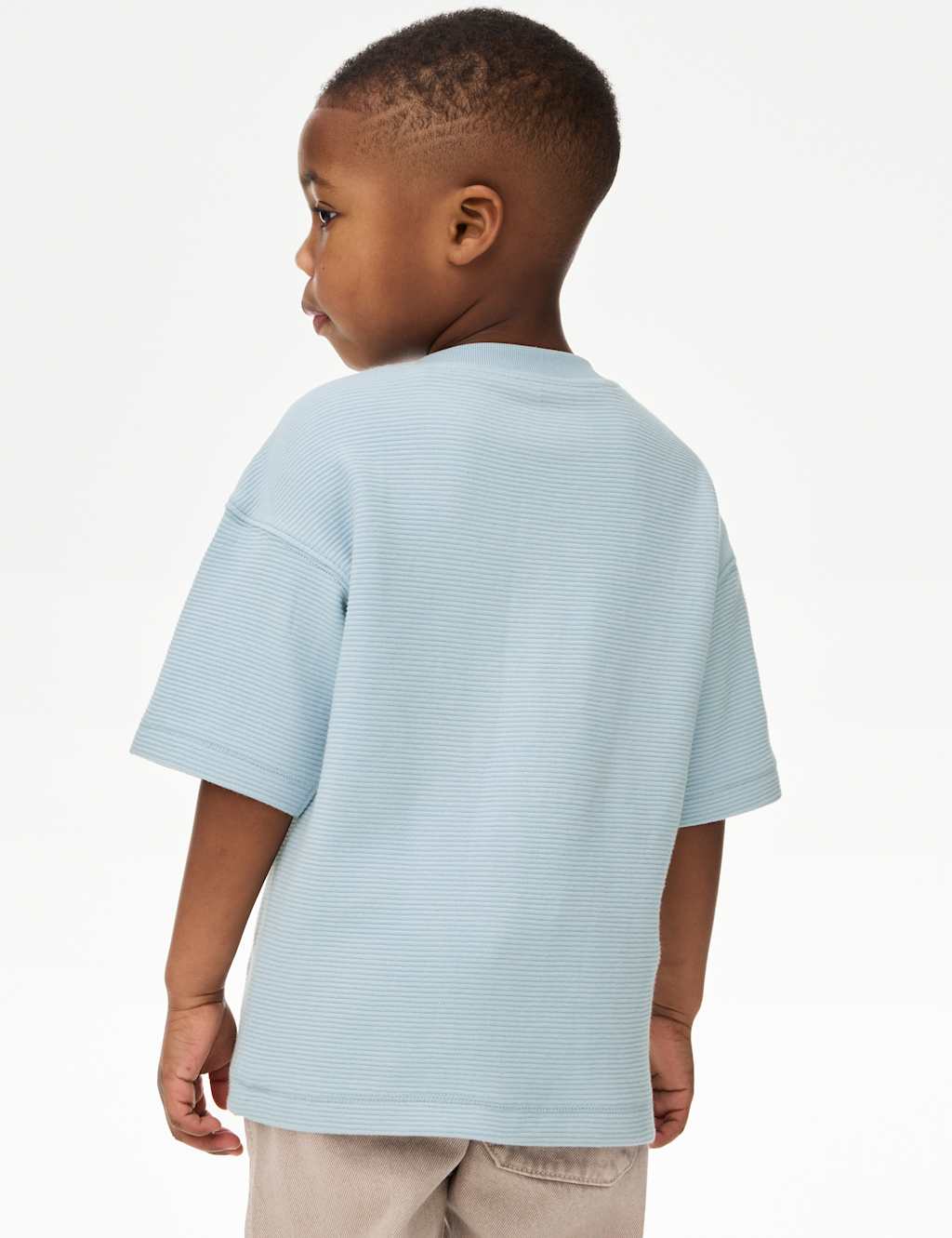 Pure Cotton Textured T-Shirt (1-7 Yrs) 4 of 5