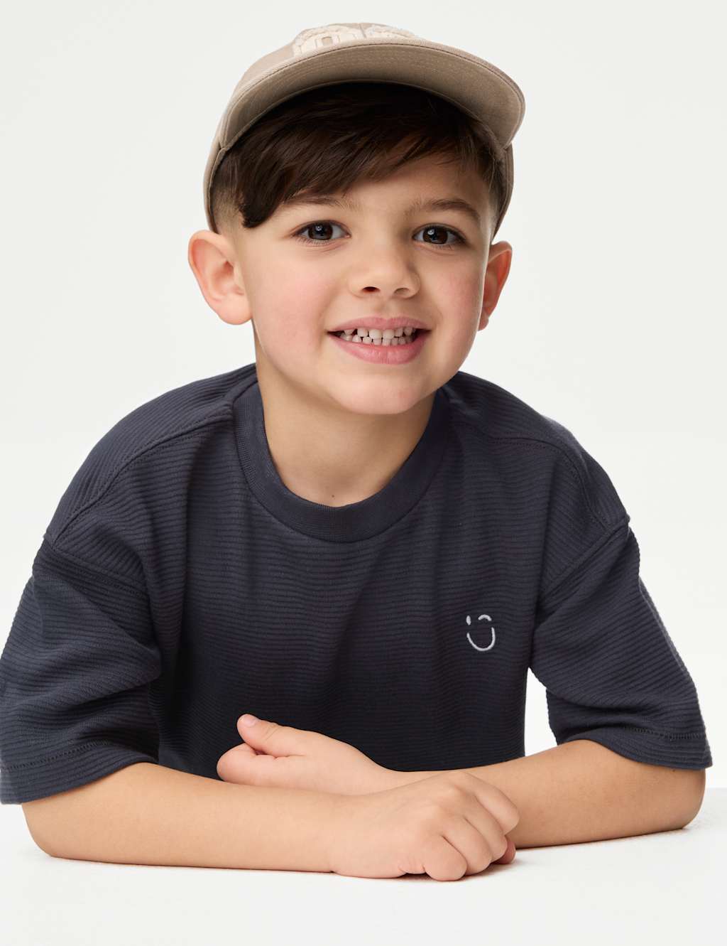 Pure Cotton Textured T-Shirt (1-7 Yrs) 3 of 4
