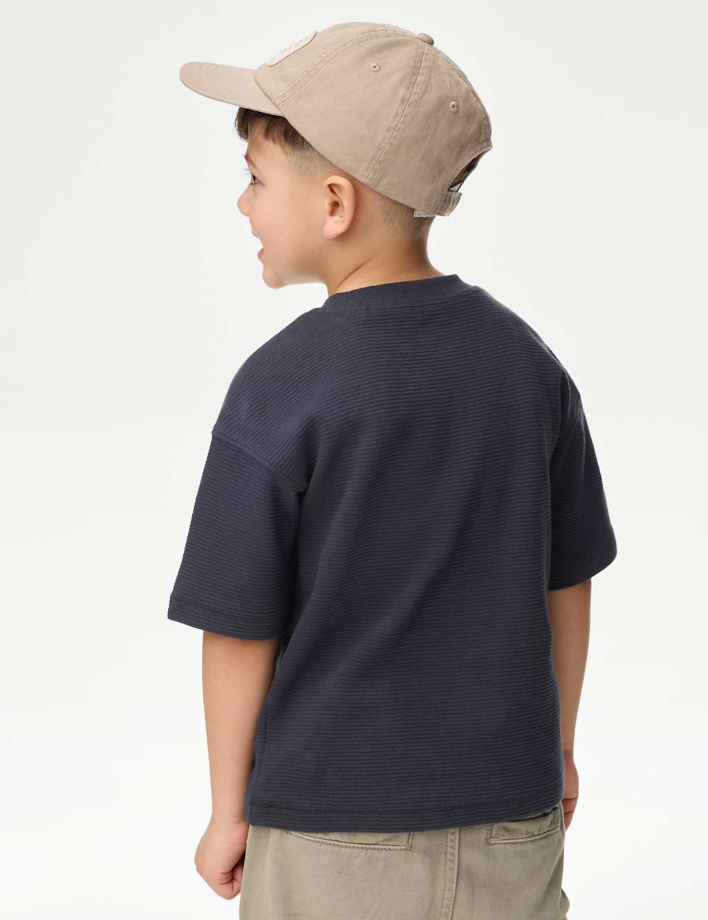 Pure Cotton Textured T-Shirt (1-7 Yrs) 4 of 4