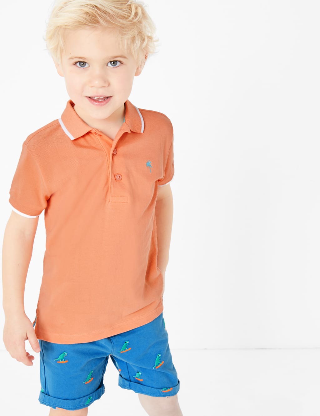 Pure Cotton Polo Shirt (2-7 Yrs) 3 of 4