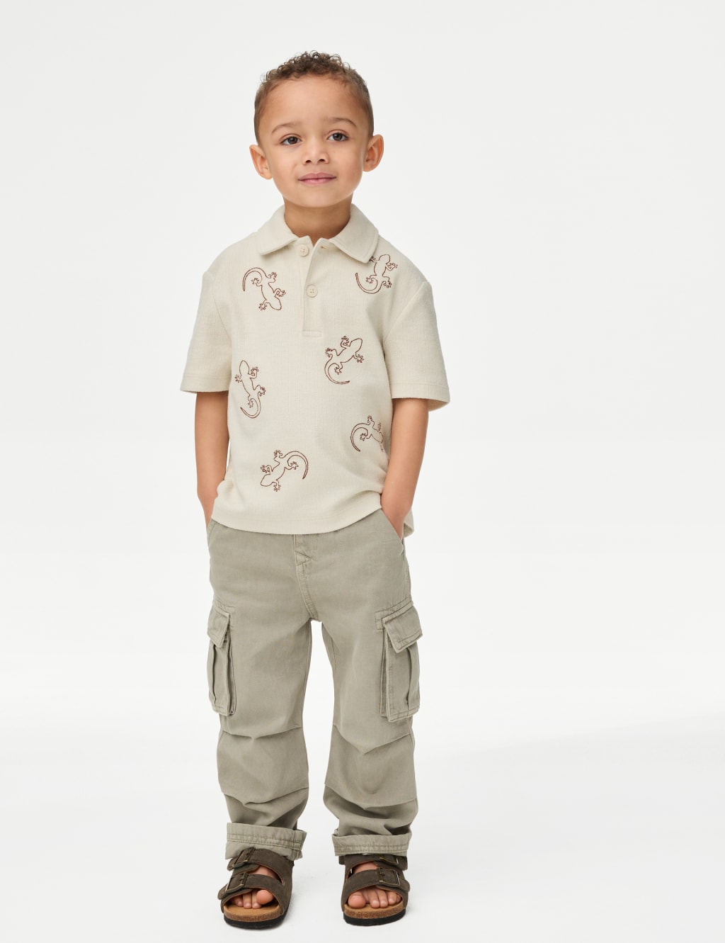 Cotton Rich Embroidered Polo Shirt (1-8 Yrs) 3 of 5