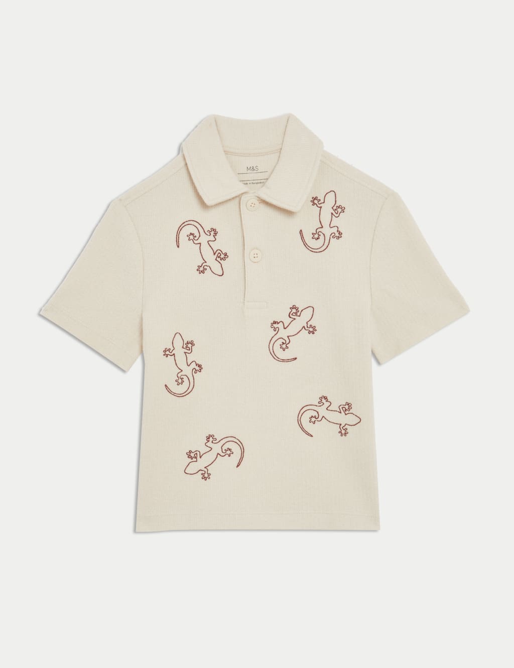 Cotton Rich Embroidered Polo Shirt (1-8 Yrs) 2 of 5