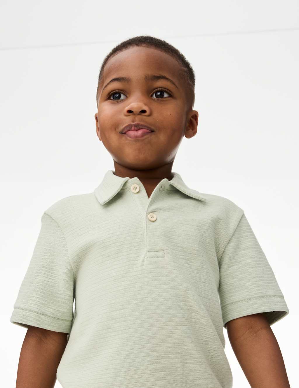 Cotton Rich Knitted Polo Shirt (2-8 Yrs) 3 of 5