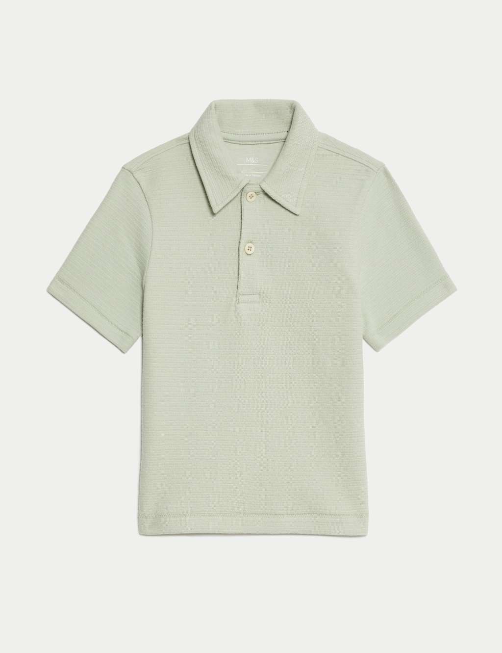 Cotton Rich Knitted Polo Shirt (2-8 Yrs) 2 of 5