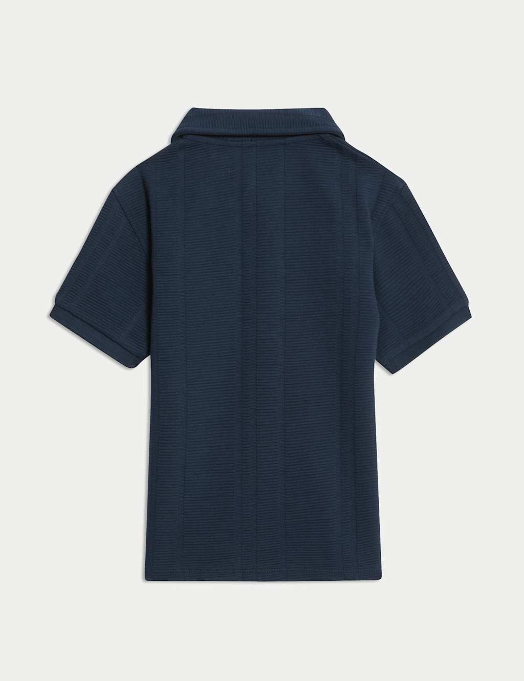 Pure Cotton Ribbed Zip Jersey Polo Shirt (2-8 Yrs) 5 of 5