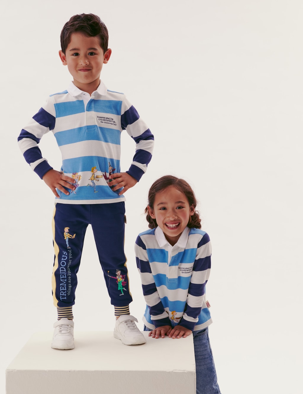Roald Dahl Striped Rugby Top 2 7 Yrs M S Collection M S