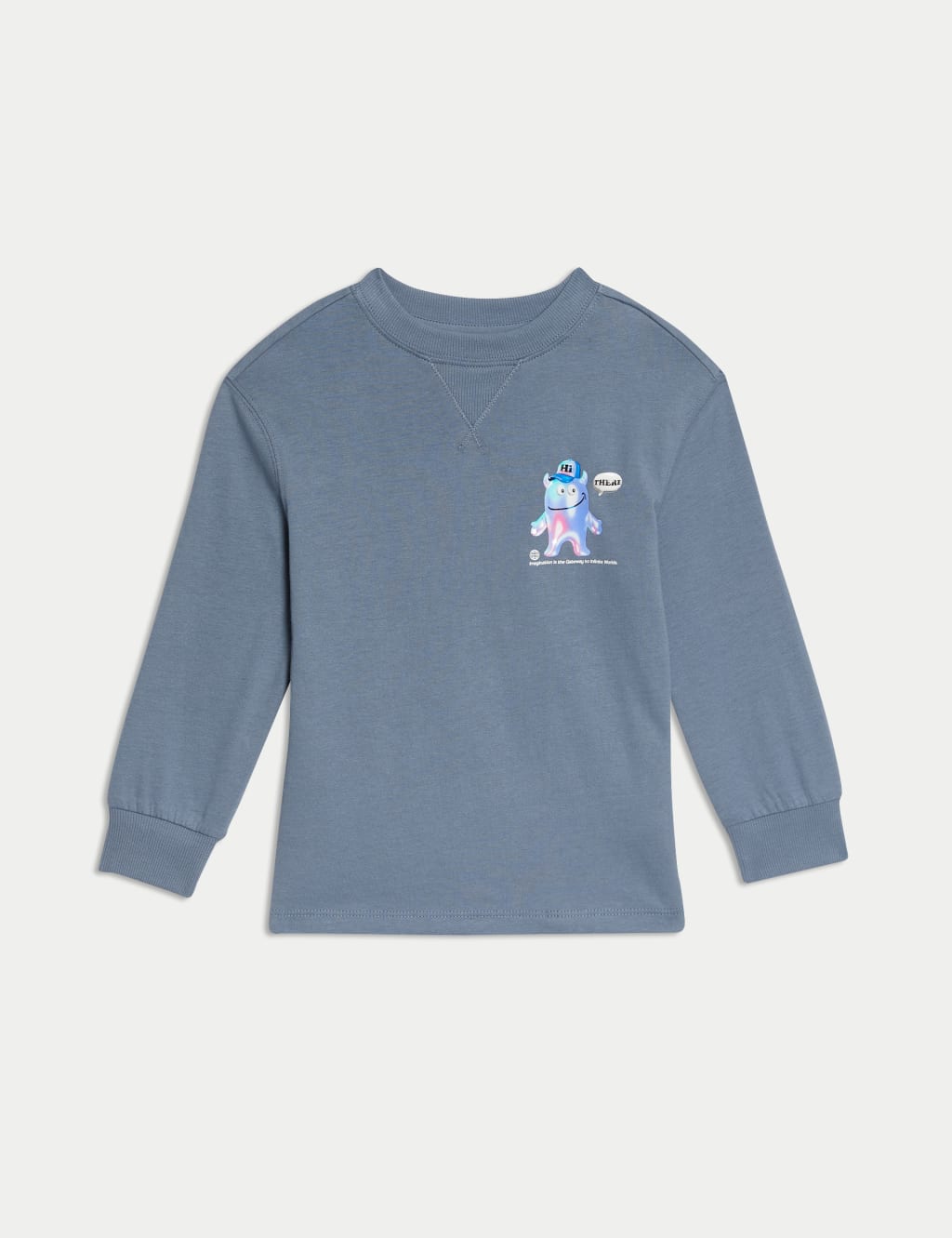 Pure Cotton Monster Print Top (2-8 Yrs) 2 of 5