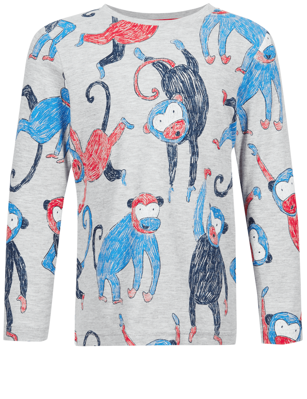 Cotton Rich Monkey Print Top (3 Months - 7 Years) 4 of 5