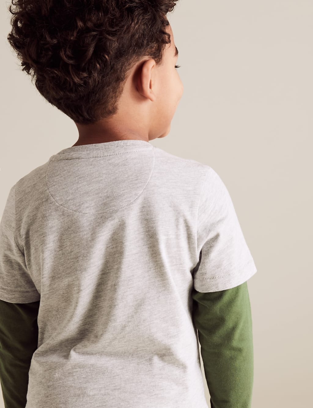 Cotton Interactive Dinosaur Mock Sleeve Top (2-7 Yrs) 4 of 6