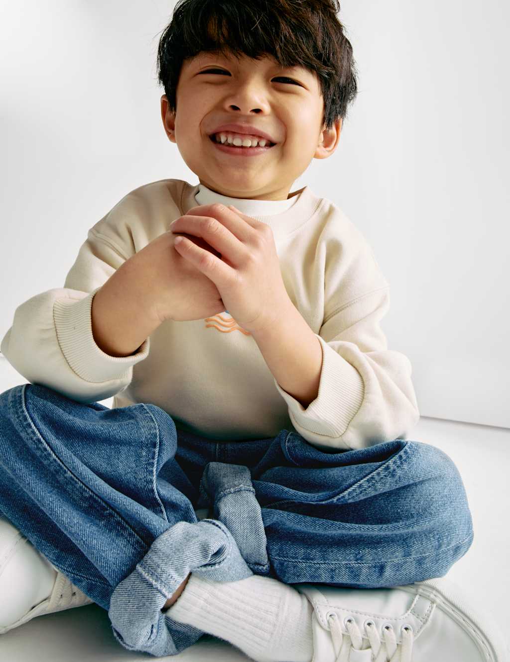 Pure Cotton Relaxed Balloon Leg Jeans (2-8 Yrs) 5 of 5