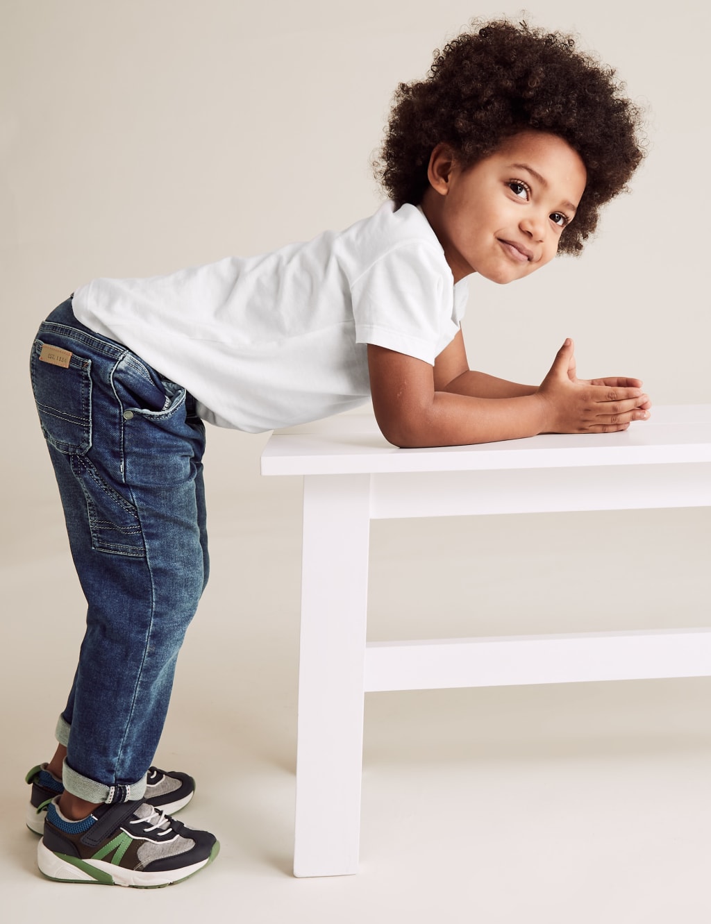 Regular Denim Carpenter Jeans (2-7 Yrs) 1 of 6