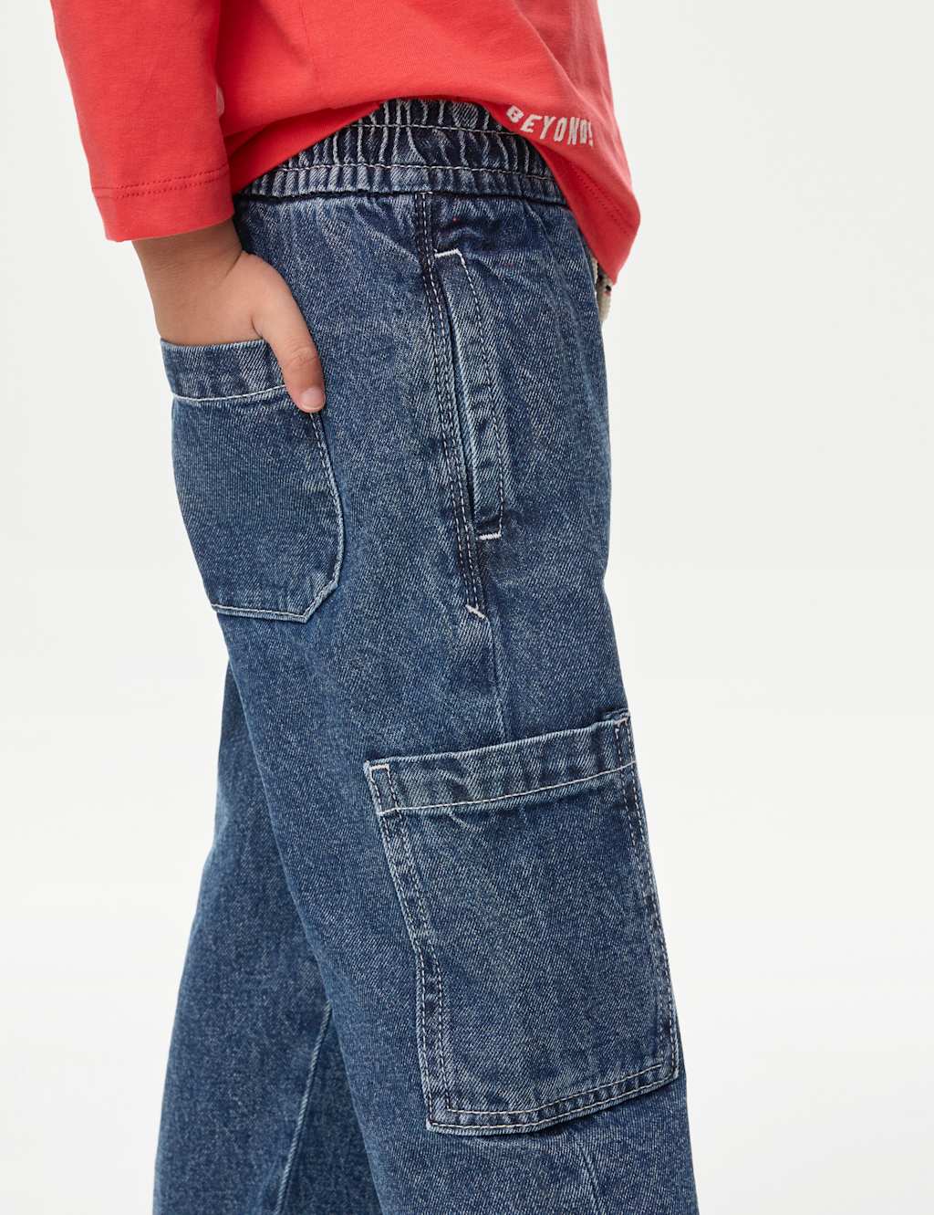 Elasticated Waist Side Pocket Denim Jeans (2-8 Yrs) 3 of 5