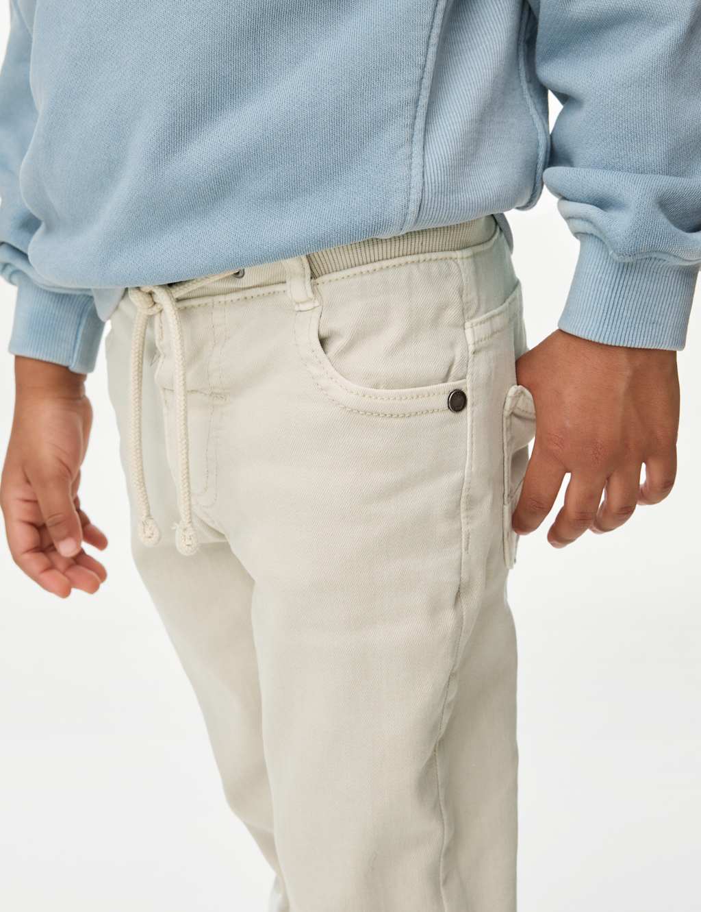 Skinny Cotton Rich Elasticated Waist Jeans (2-8 Yrs) 3 of 5