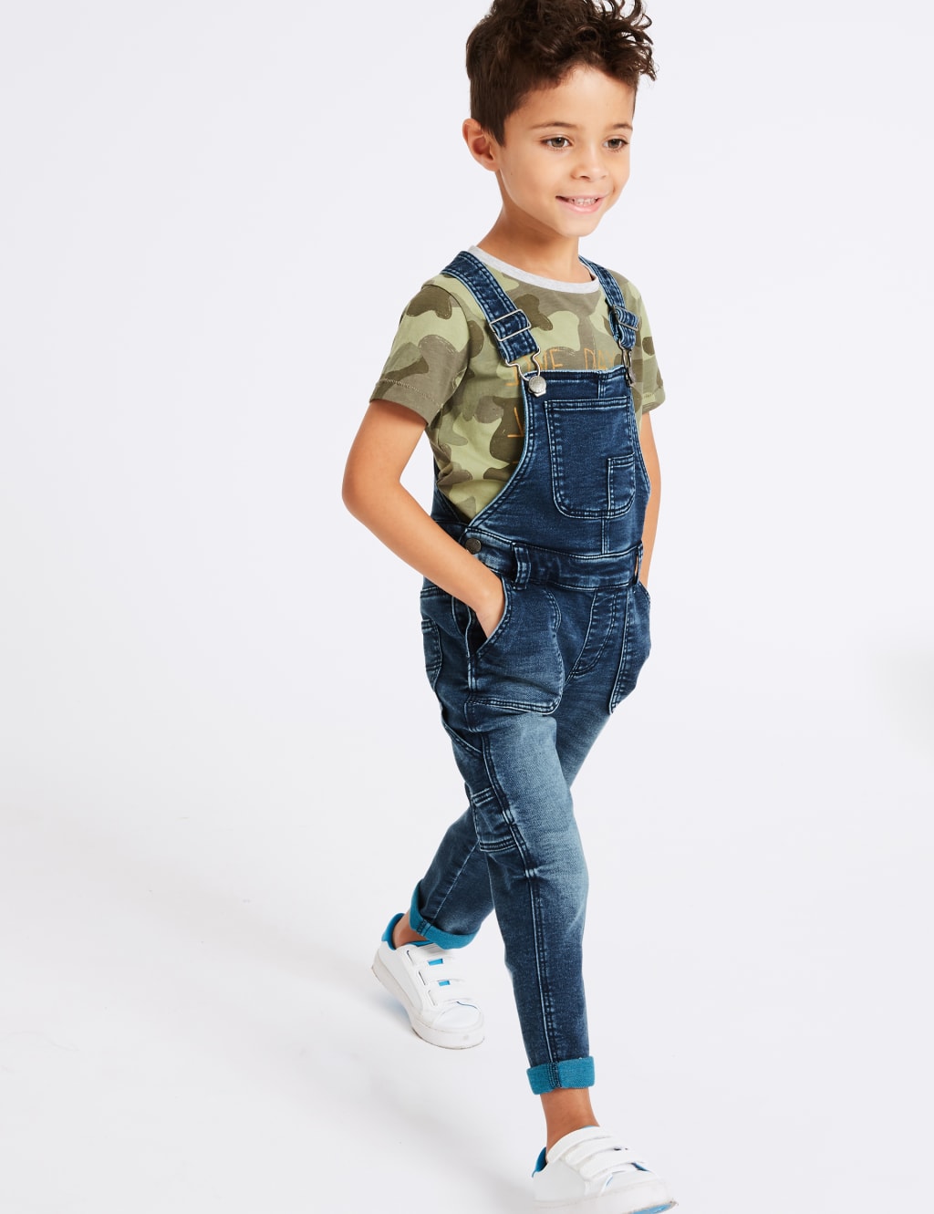 Cotton Rich Dungarees (3 Months - 7 Years) 1 of 6
