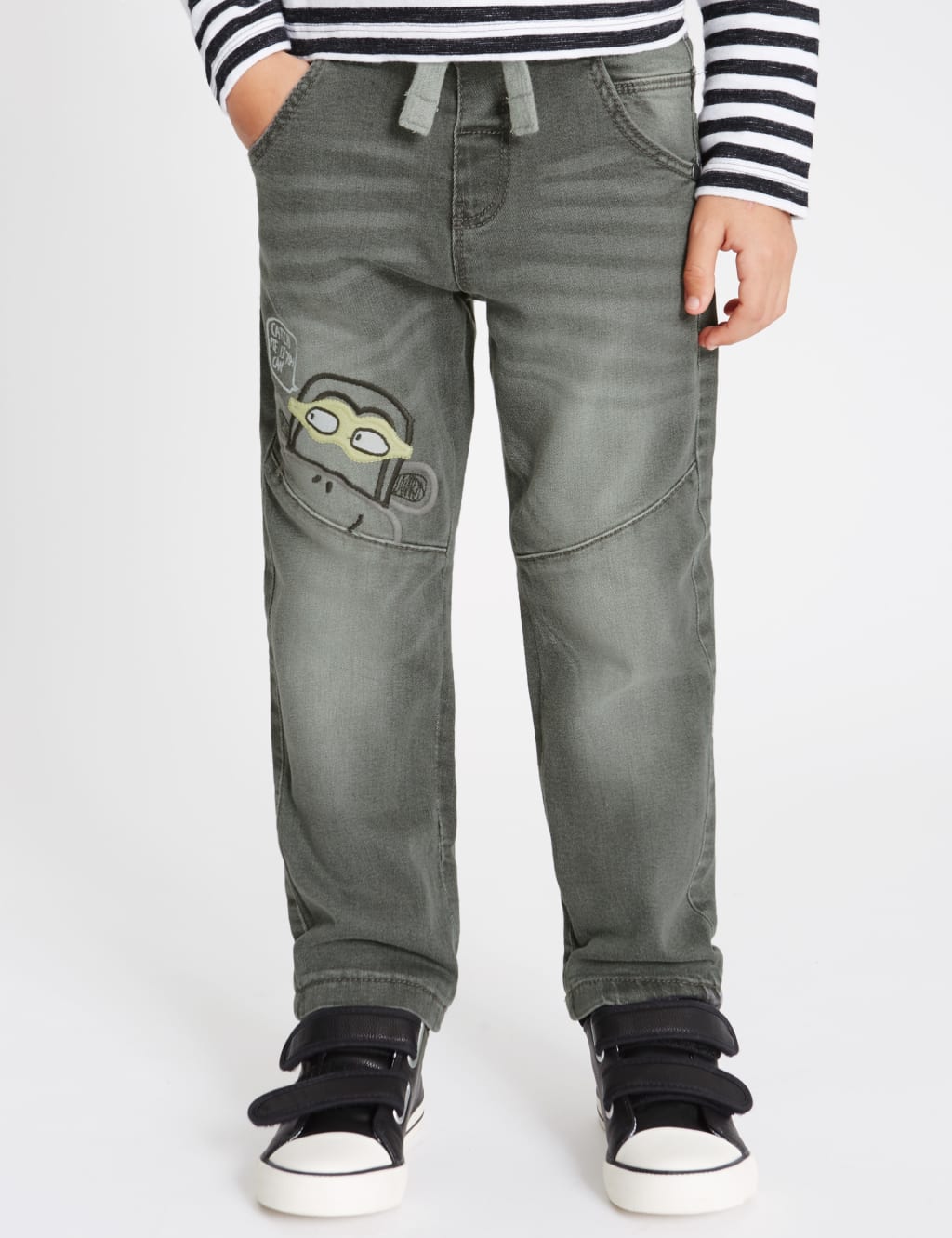 Cotton Rich Applique Jeans (1-7 Years) 1 of 5