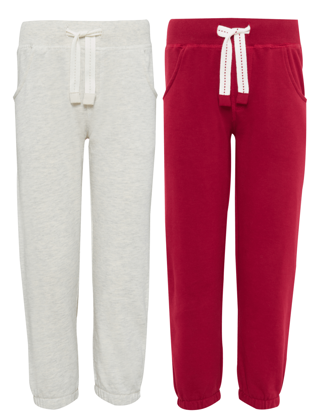2 Pack Cotton Rich Drawstring Joggers 2 of 7