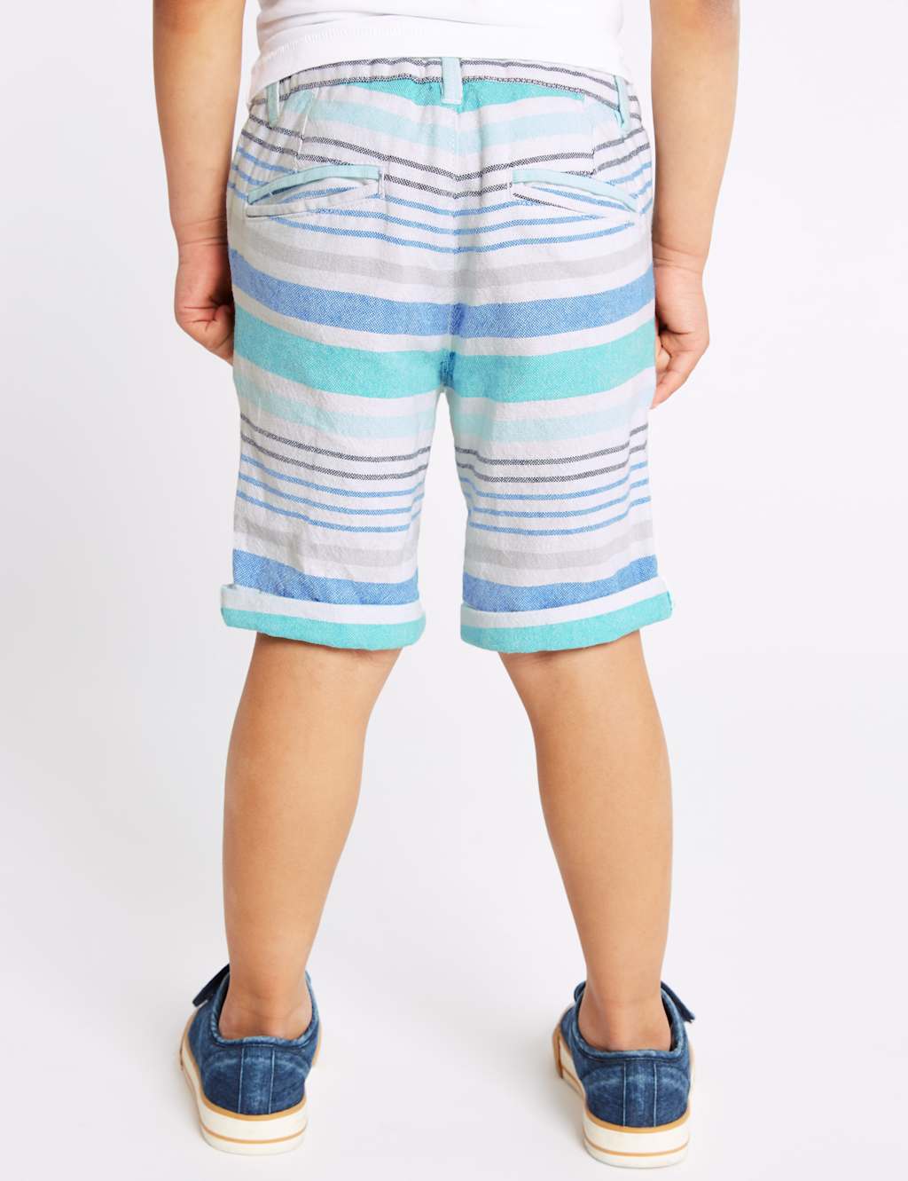 Pure Cotton Striped Shorts (3 Months - 7 Years) 4 of 4