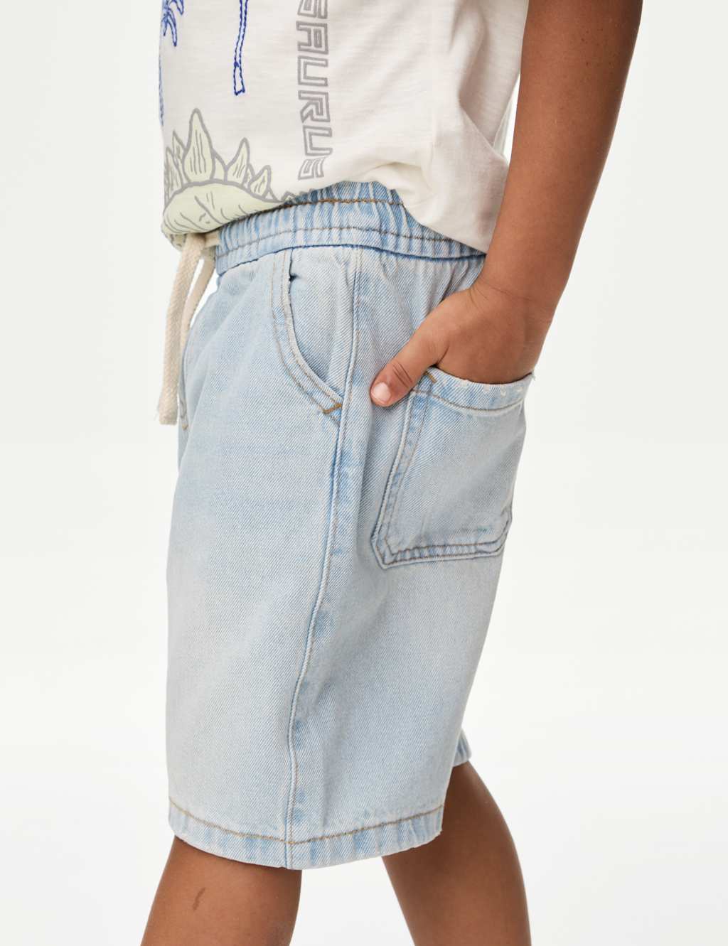 Pure Cotton Denim Shorts (2-8 Yrs) 3 of 5
