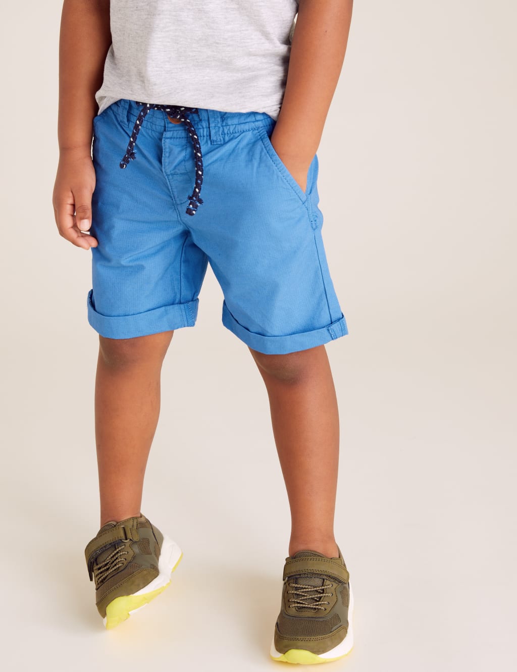 2pk Pure Cotton Ripstop Shorts (2-7 Yrs) 3 of 5