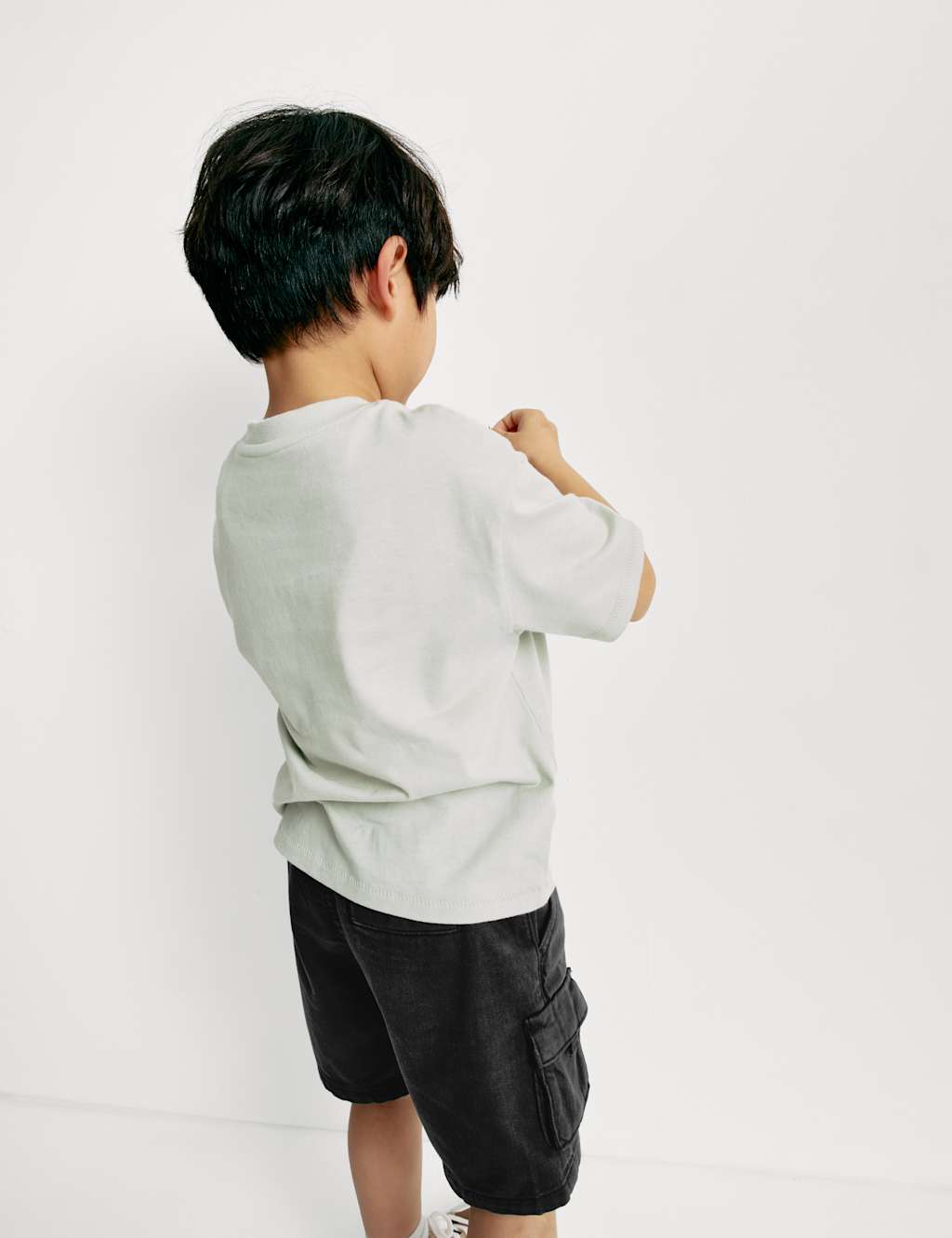 Cotton Rich Washed Cargo Shorts (2-8 Yrs) 3 of 5