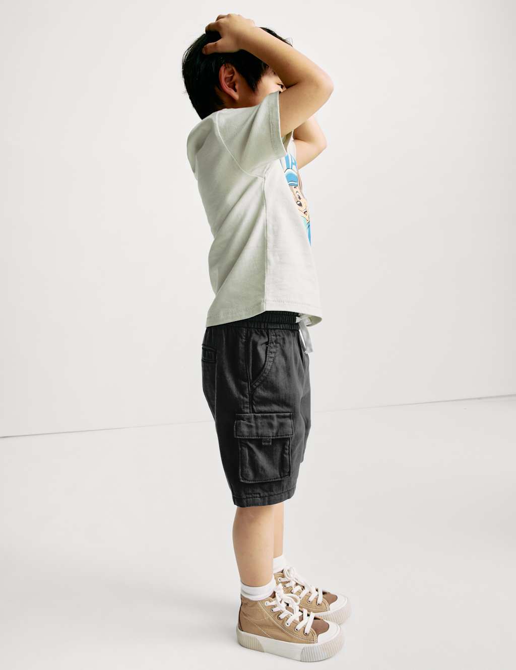Cotton Rich Washed Cargo Shorts (2-8 Yrs) 5 of 5