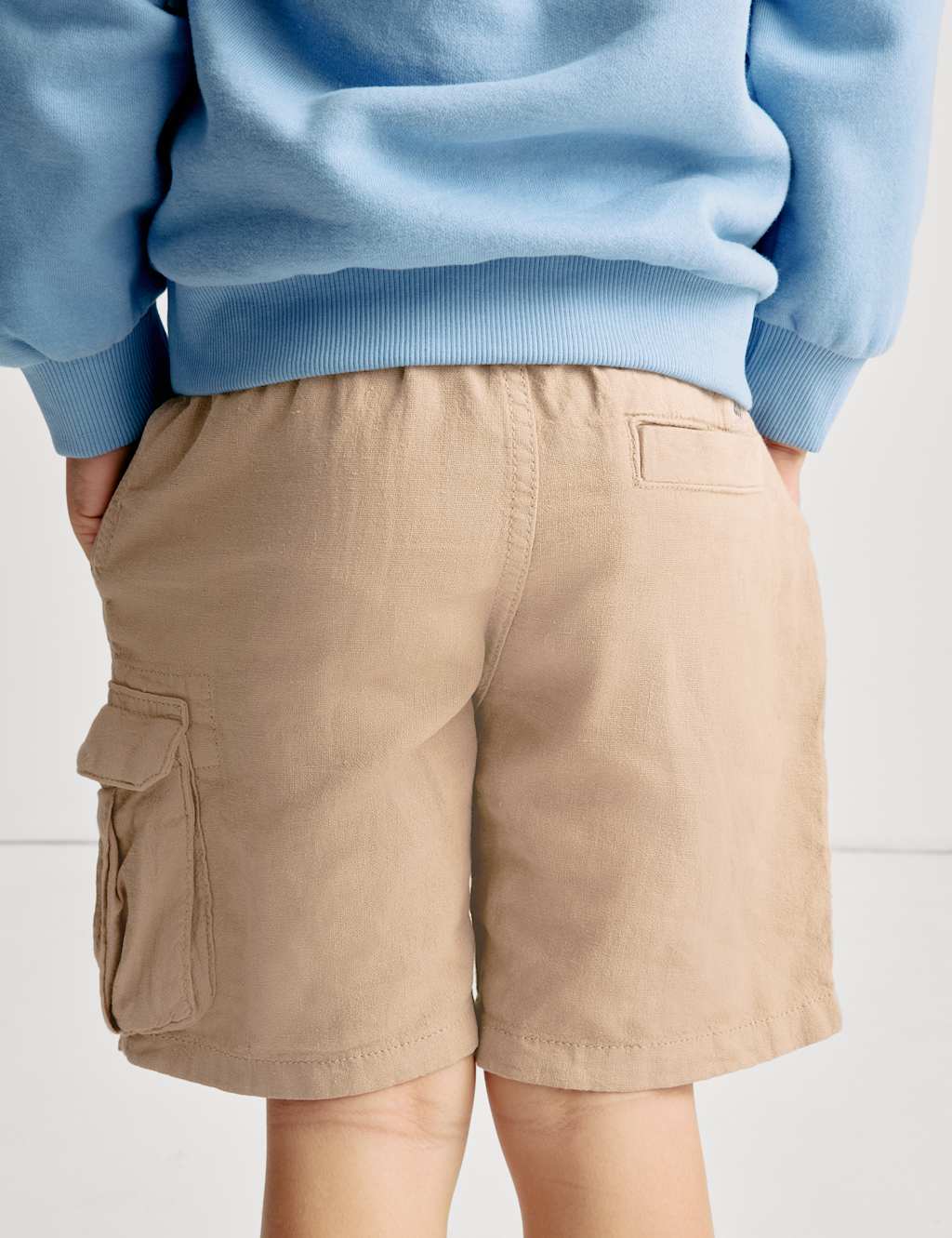 Linen Rich Elasticated Waist Shorts (2-8 Yrs) 5 of 5