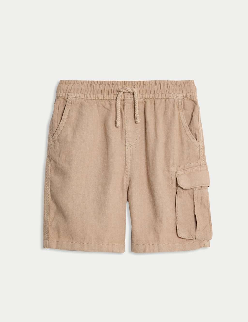 Linen Rich Elasticated Waist Shorts (2-8 Yrs) 2 of 5