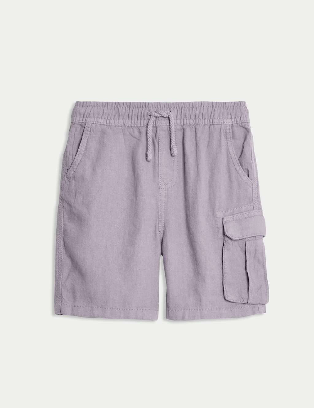 Linen Rich Elasticated Waist Shorts (2-8 Yrs) 2 of 3