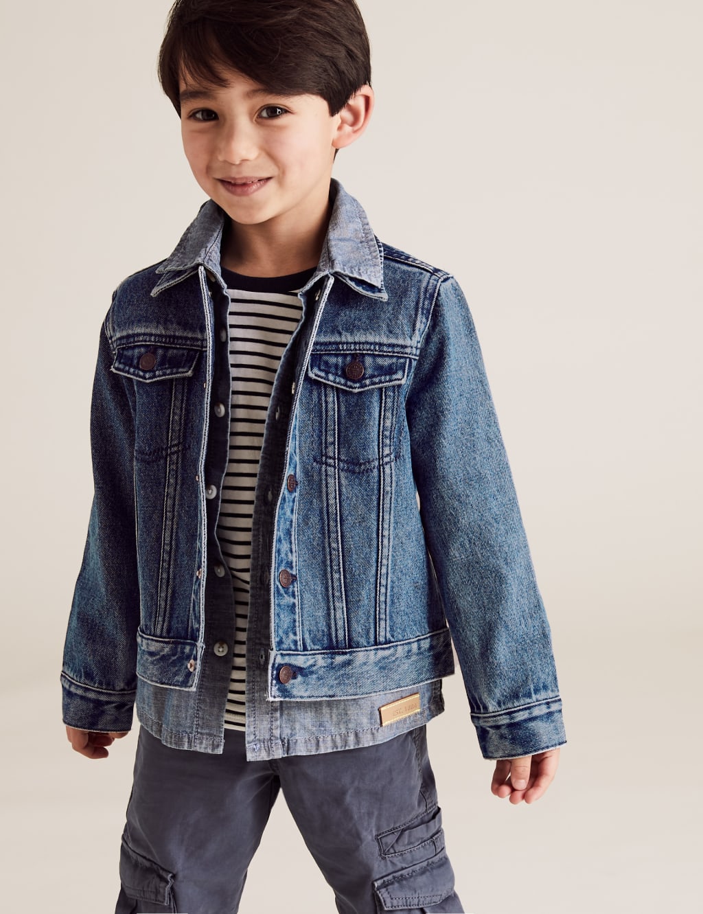 Pure Cotton Western Denim Jacket (2-7 Yrs) 1 of 4