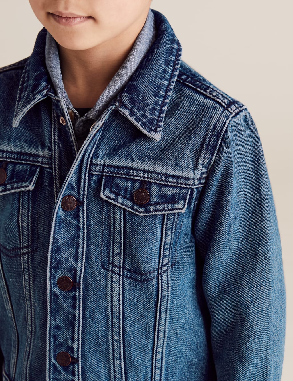 Pure Cotton Western Denim Jacket (2-7 Yrs) 3 of 4