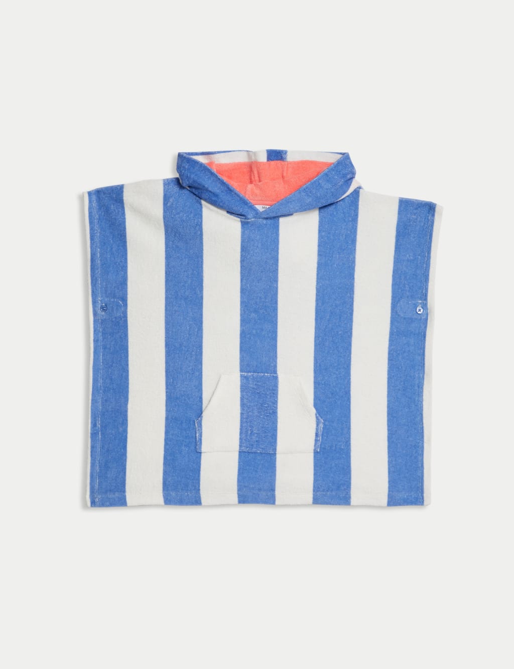 Pure Cotton Striped Poncho (2-8 Yrs) 1 of 3